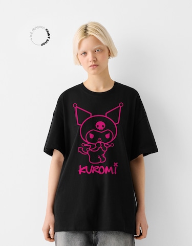 Облегающая футболка Kuromi с коротким рукавом