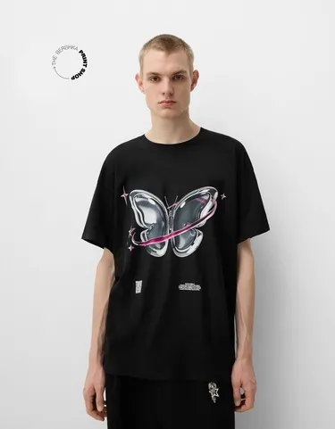 Футболка оверсайз BERSHKA WEARABLE ART