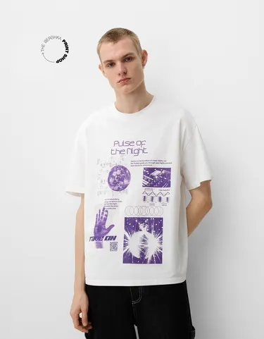 Футболка BERSHKA WEARABLE ART