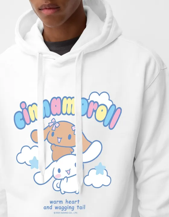 Толстовка оверсайз с принтом Cinnamoroll