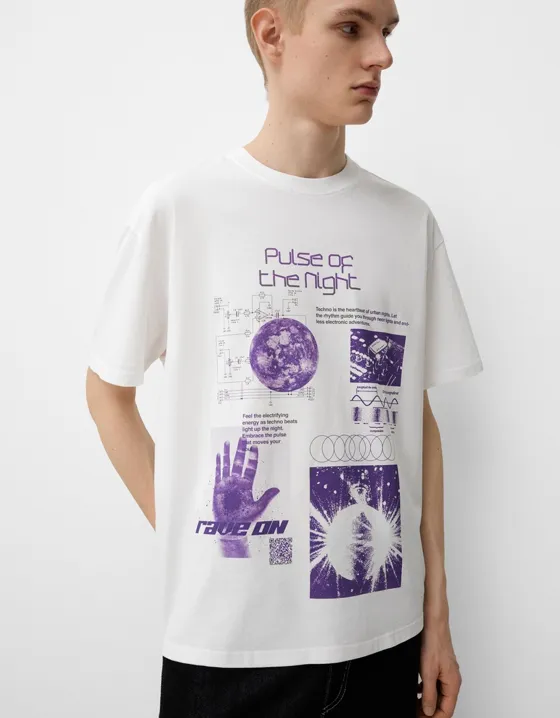 Футболка Bershka Wearable Art